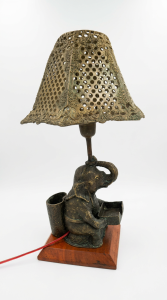 home decor ideas with handcrafted brass lamp